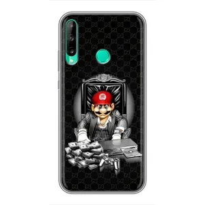 Чехлы с крутыми принтами для Huawei P40 Lite e - (PREMIUMPrint) (Супер Марио)