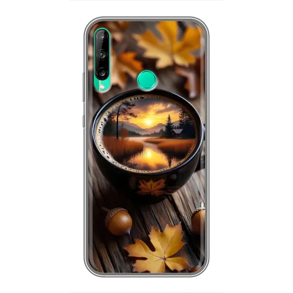 Чехол с принтом «Темный кофе» для Huawei P40 Lite e
