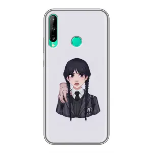 Чехлы Венсдей на Huawei P40 Lite e Уэнсдей (AlphaPrint) (Уэнздей и Вещь)