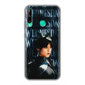 Чехлы Венсдей на Huawei P40 Lite e Уэнсдей (AlphaPrint) (Уэнздей кошка)