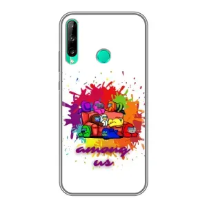 Чехол Амонг Ас для Huawei P40 Lite e (AlphaPrint) (Яркий АмонгАс)