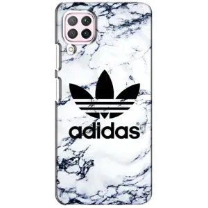 Чехлы Адидас для Huawei P40 Lite (AlphaPrint) (Адидас на мраморе)