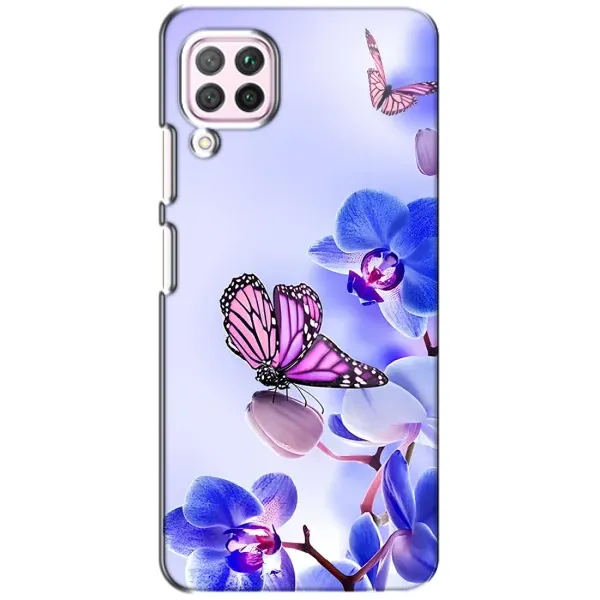 Чехол с принтом «Бабочка на цветочке» для Huawei P40 Lite