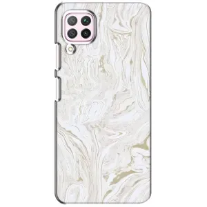 Мраморный чехол на Huawei P40 Lite (VPrint) (Белый мрамор)