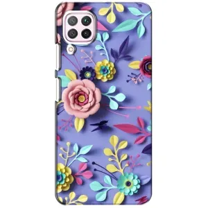 Чехлы с Цветами для Huawei P40 Lite (VPrint) (Цветочный дизайн)