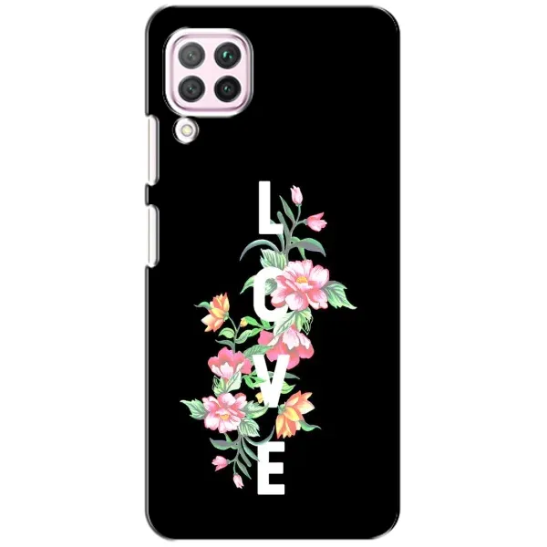 Чохол з принтом «Квіти LOVE» для Huawei P40 Lite Чохол з принтом «Квіти LOVE» для Huawei P40 Lite