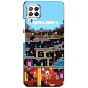 Чехол Майнкрафт на Huawei P40 Lite (AlphaPrint) Minecraft (фон Minecraft)