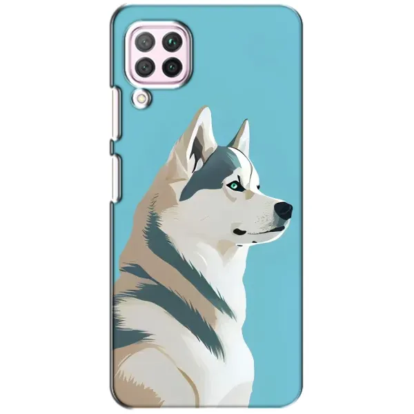 Чехол с принтом «Хаски арт» для Huawei P40 Lite