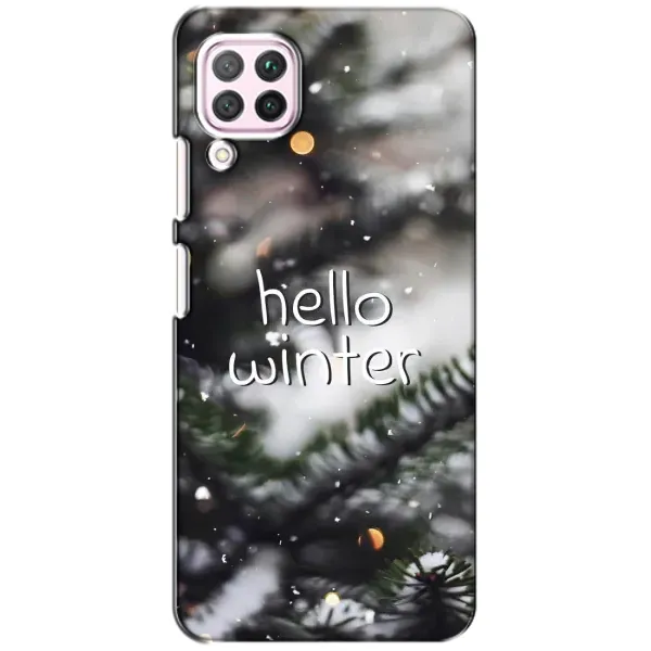 Чохол з принтом «Hello winter» для Huawei P40 Lite