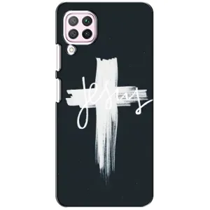 Чехол для Huawei P40 Lite (AlphaPrint) - (Христианские) (Иисус)