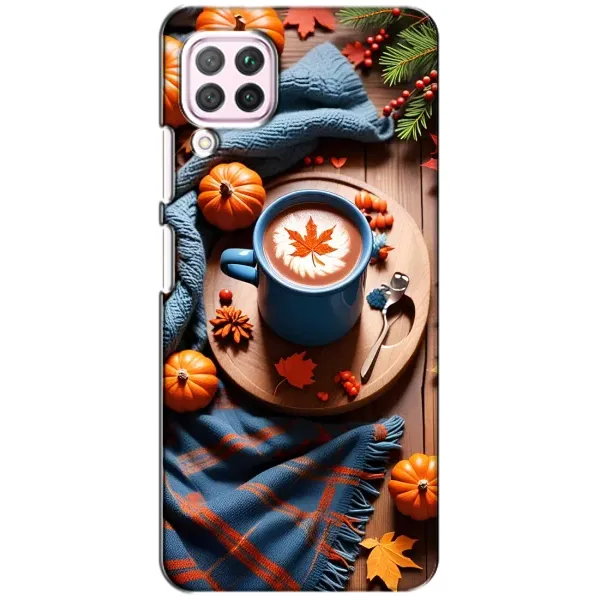 Чехол с принтом «Кофе и тыковки» для Huawei P40 Lite