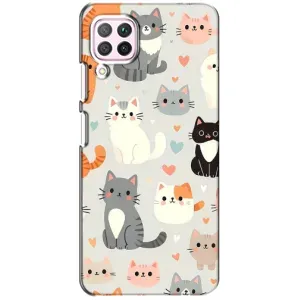 Чехол с рисунком кот на Huawei P40 Lite (Коллаж котов)
