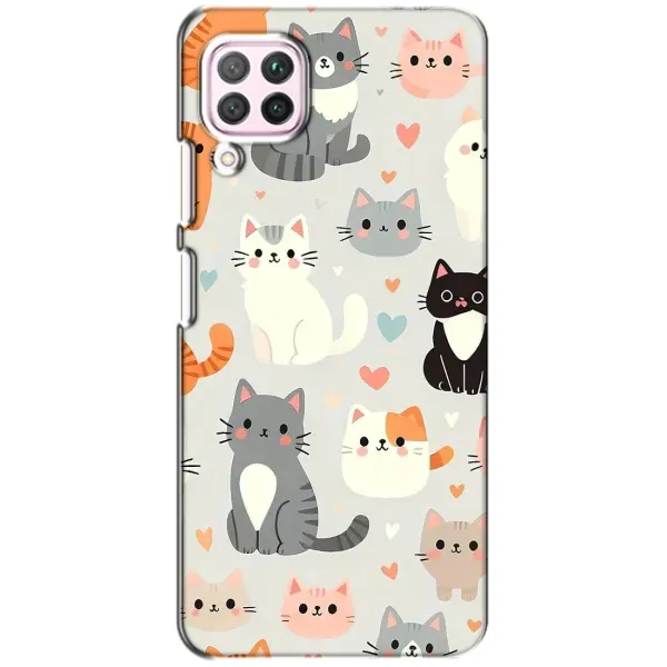Чехол с принтом «Коллаж котов» для Huawei P40 Lite