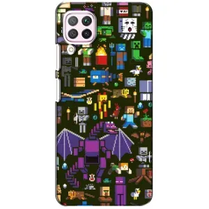 Чехол Майнкрафт на Huawei P40 Lite (AlphaPrint) Minecraft (Коллаж Майнкрафт)