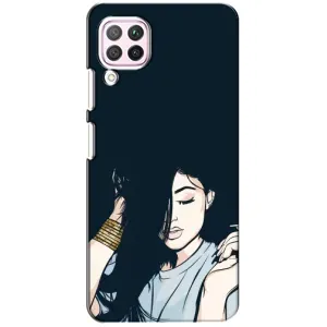 Чехол с печатью для Huawei P40 Lite - (Мода) (AlphaPrint) (Красивая девочка)
