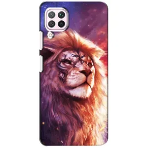 Чехол со Львом для Huawei P40 Lite (VPrint) (Красочный Лев)