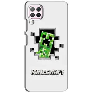 Чехол Майнкрафт на Huawei P40 Lite (AlphaPrint) Minecraft (крипер Майнкрафт)