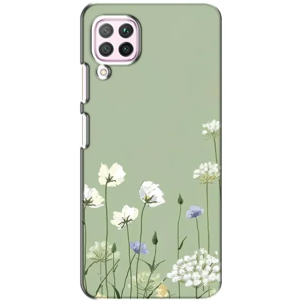Чехол с принтом «Цветы на зеленом» для Huawei P40 Lite
