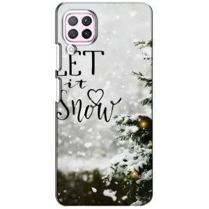 Новогодние, Праздничные Чехлы для Huawei P40 Lite - 2024 год (Let it snow)