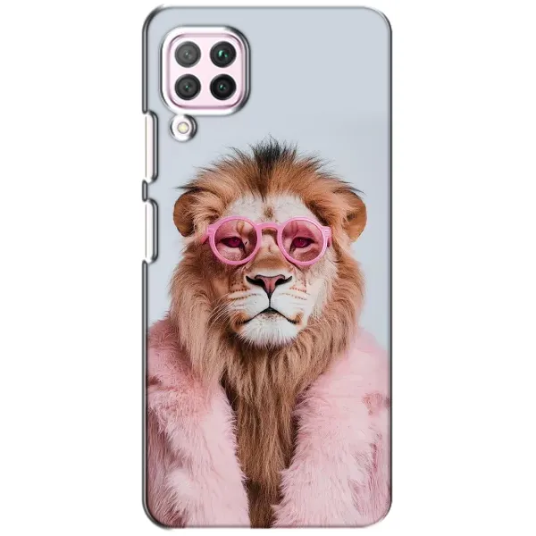 Чехол с принтом «Лев в очках» для Huawei P40 Lite