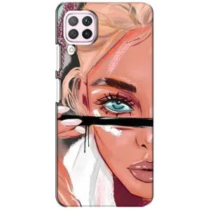 Чехол с печатью для Huawei P40 Lite - (Мода) (AlphaPrint) (Макияж)