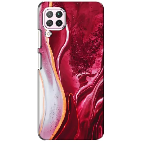 Чехол с принтом «Мрамор красный» для Huawei P40 Lite