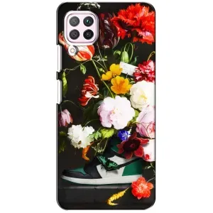 Брендновые Чехлы для Huawei P40 Lite - (PREMIUMPrint) (Nike цветы)