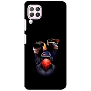 Чехол с Обезьянами Huawei P40 Lite - (AlphaPrint) (Три обезьяны)