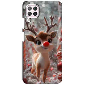Яркий чехол для Huawei P40 Lite с Зимними Оленятами
