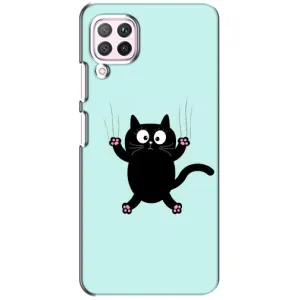 Чехол с принтом для Huawei P40 Lite (AlphaPrint) Модные коты (Падающий кот)