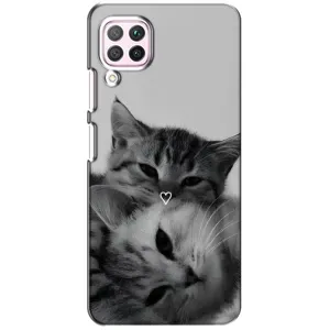 Чехол с рисунком кот на Huawei P40 Lite (Пара котов)