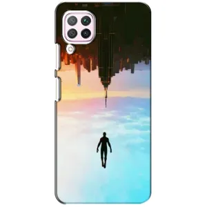 Чехол с человеком пауком для Huawei P40 Lite - (AlphaPrint) (Паук человек)