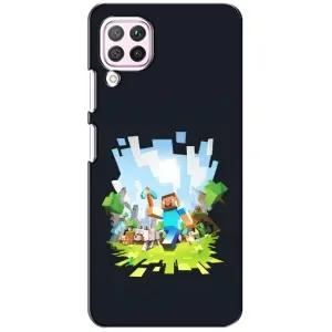 Чехол Майнкрафт на Huawei P40 Lite (AlphaPrint) Minecraft (персонажи Minecraft)