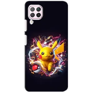 Чохол з Пікачу на Huawei P40 Lite (Пікачу з м'ячем)