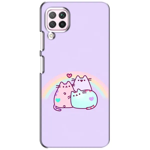 Чохол з принтом «Радужний котик» для Huawei P40 Lite