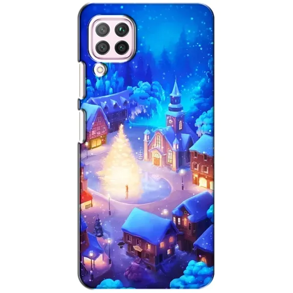 Чехол с принтом «Рождественский город» для Huawei P40 Lite Чехол с принтом «Рождественский город» для Huawei P40 Lite