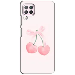 Чехол с розовым рисунком для Huawei P40 Lite (Розовые вишни)