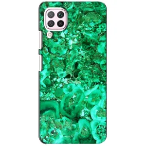 Мраморный чехол на Huawei P40 Lite (VPrint) (Салатный Мрамор)