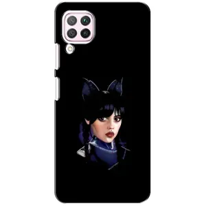 Чехлы Венсдей на Huawei P40 Lite Уэнсдей (AlphaPrint) (серьезная Уэнздей)