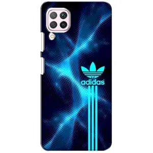 Чехлы Адидас для Huawei P40 Lite (AlphaPrint) (Синий Адидас)