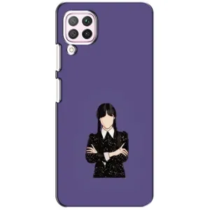 Чехлы Венсдей на Huawei P40 Lite Уэнсдей (AlphaPrint) (Уэнздей в черном)