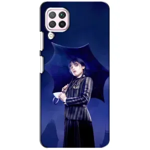 Силиконовый чехол с картинкой для Huawei P40 Lite (Венсдей)