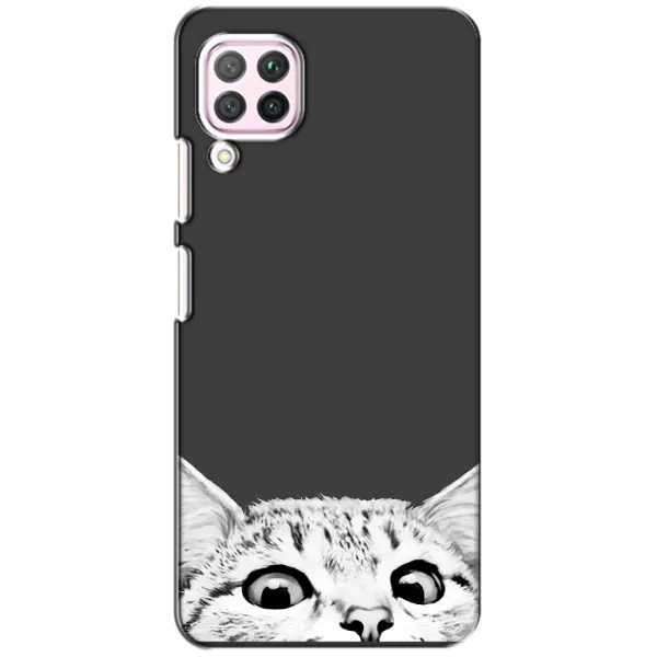 Чохол з принтом «Виглядає котик» для Huawei P40 Lite