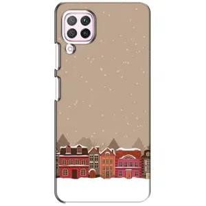 Новогодние, Праздничные Чехлы для Huawei P40 Lite - 2024 год (Зимний город)