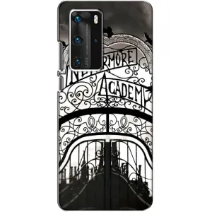 Чохол з дизайном Венздей 2 на Huawei P40 Pro (Ворота Академії Невермор)
