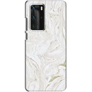 Мраморний чехол на Huawei P40 Pro (VPrint) (Білий мрамор)