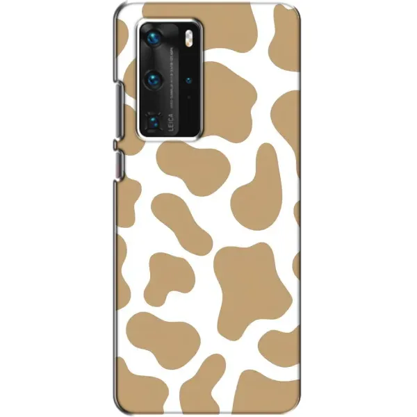 Чехол с принтом «Бежевая буренка» для Huawei P40 Pro