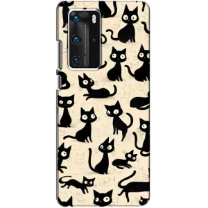 Чехол с рисунком кот на Huawei P40 Pro