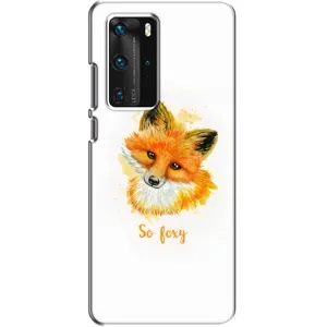 Чохли з картинкою Лисичка для Huawei P40 Pro (VPrint) (Дівчинка Лиса)