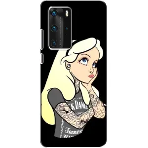 Чохол з друком для Huawei P40 Pro - (Мода) (AlphaPrint) (Дівчина в тату)